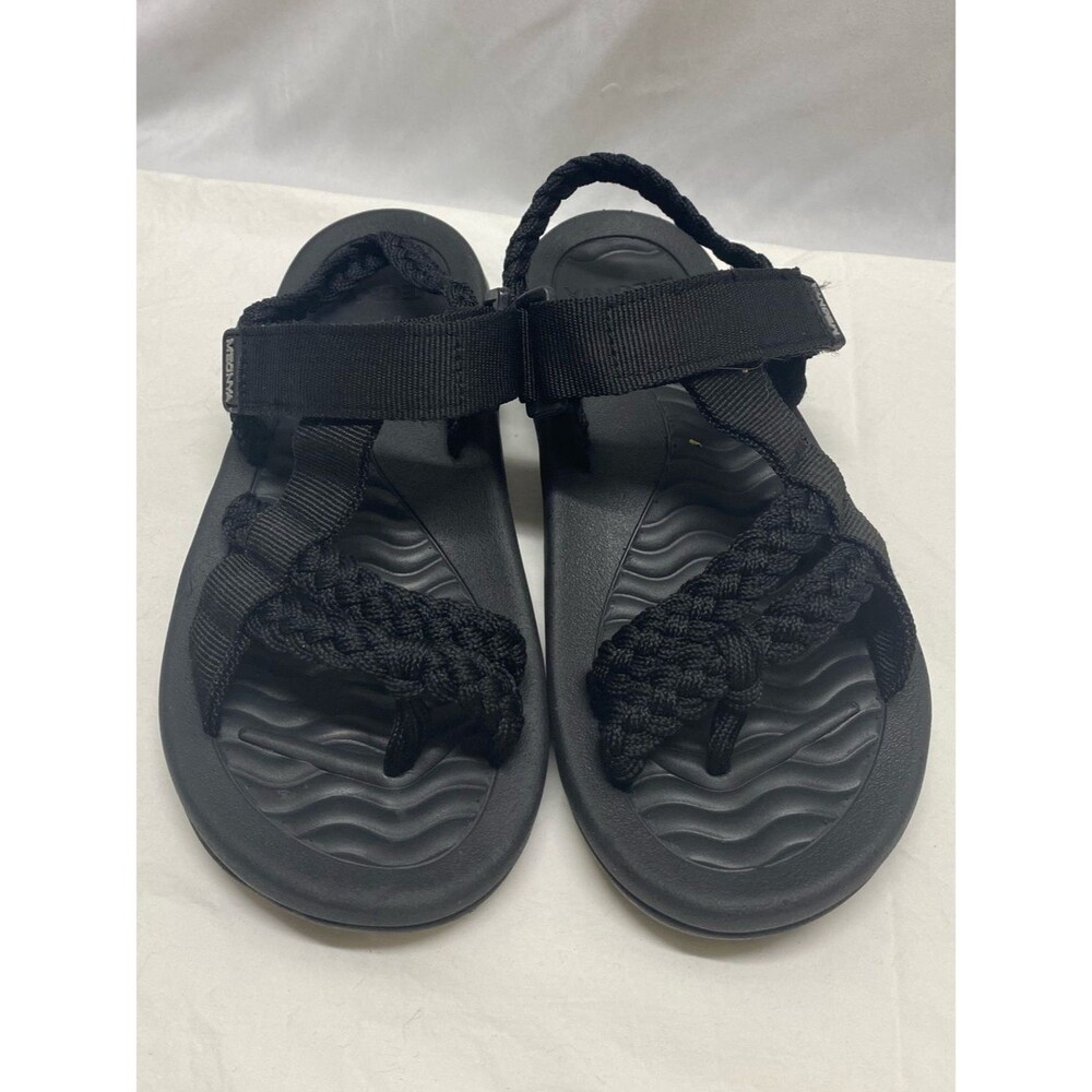 Women’s size 7 Walking Sandals woven nylon cord strap cushioned